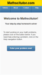 Mobile Screenshot of mathscitutor.com