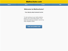 Tablet Screenshot of mathscitutor.com